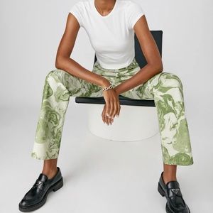 Reformation Print Jeans